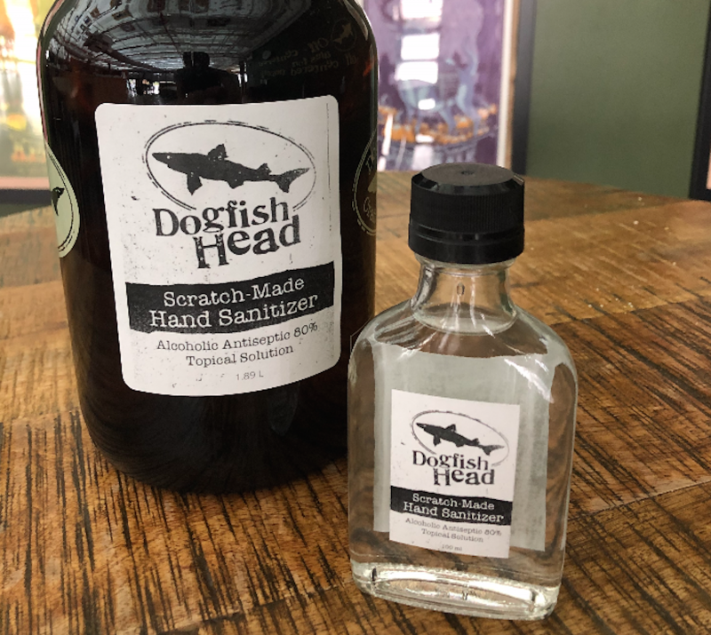 Dogfish Head is teaming up with the state to use its Milton distillery to make hand sanitizer during the coronavirus crisis. SUBMITTED PHOTO